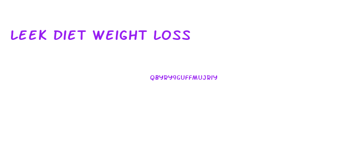 Leek Diet Weight Loss