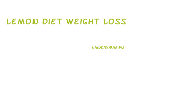 Lemon Diet Weight Loss