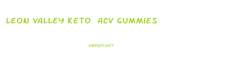 Leon Valley Keto Acv Gummies