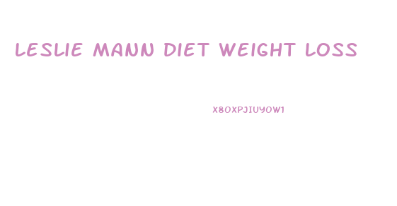 Leslie Mann Diet Weight Loss