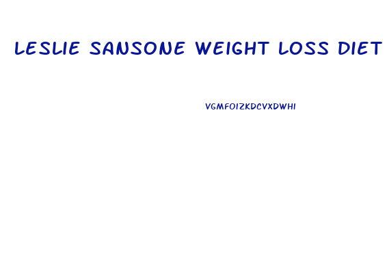 Leslie Sansone Weight Loss Diet