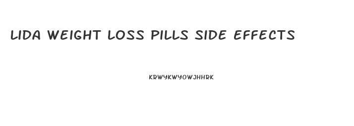 Lida Weight Loss Pills Side Effects