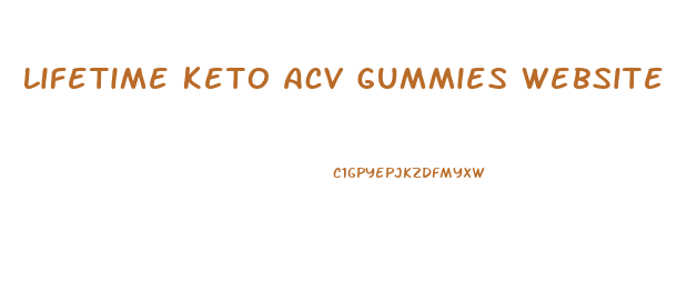 Lifetime Keto Acv Gummies Website