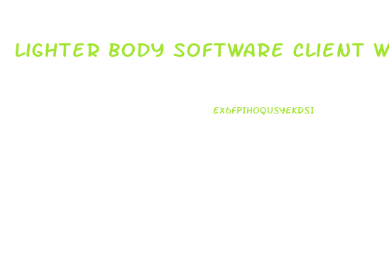 Lighter Body Software Client Weight Loss Diet Tracking Software