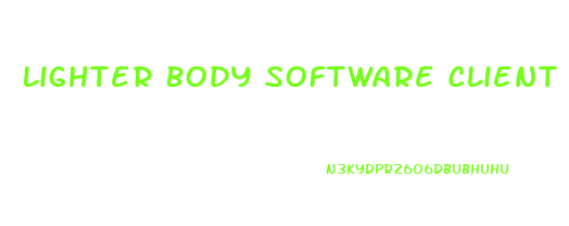 Lighter Body Software Client Weight Loss Diet Tracking Software