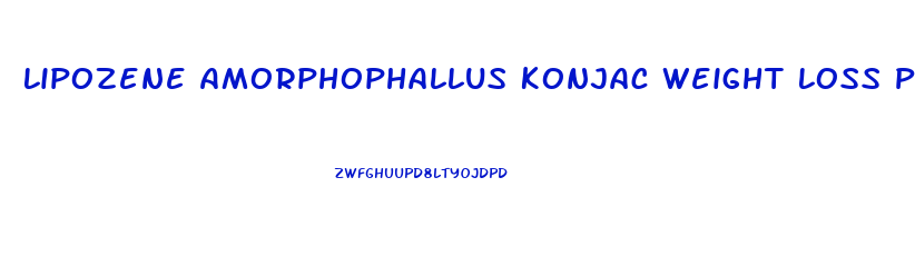 Lipozene Amorphophallus Konjac Weight Loss Pills