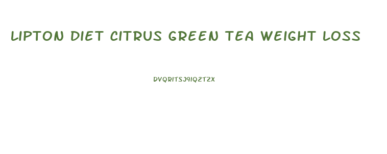 Lipton Diet Citrus Green Tea Weight Loss