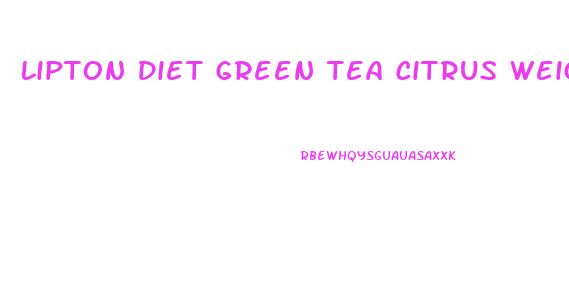 Lipton Diet Green Tea Citrus Weight Loss