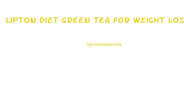 Lipton Diet Green Tea For Weight Loss