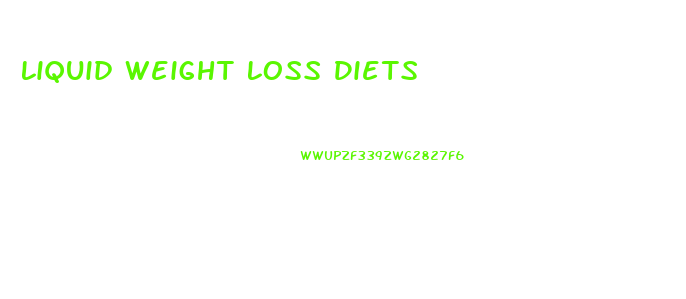 Liquid Weight Loss Diets