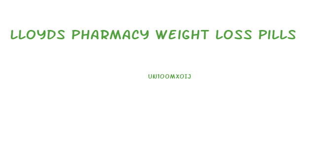 Lloyds Pharmacy Weight Loss Pills