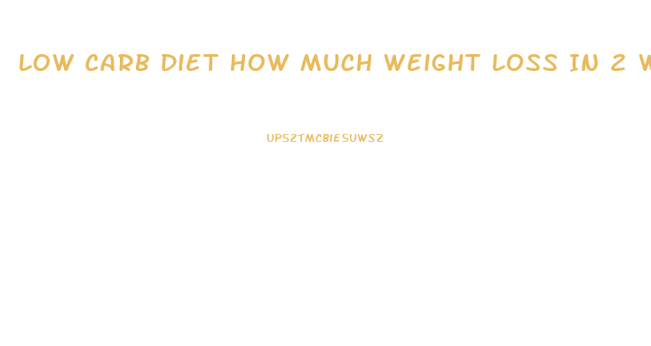 Low Carb Diet How Much Weight Loss In 2 Weeks