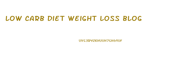 Low Carb Diet Weight Loss Blog