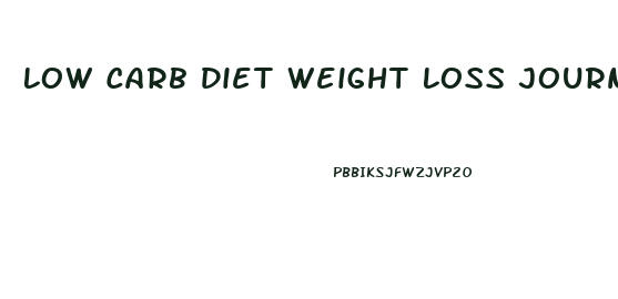Low Carb Diet Weight Loss Journey