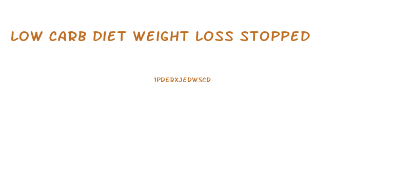 Low Carb Diet Weight Loss Stopped