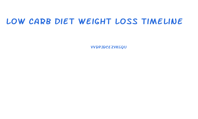 Low Carb Diet Weight Loss Timeline