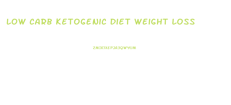 Low Carb Ketogenic Diet Weight Loss