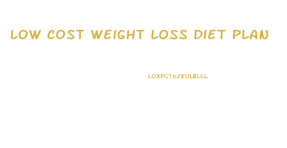 Low Cost Weight Loss Diet Plan