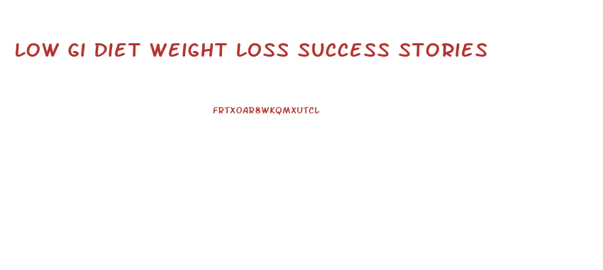 Low Gi Diet Weight Loss Success Stories