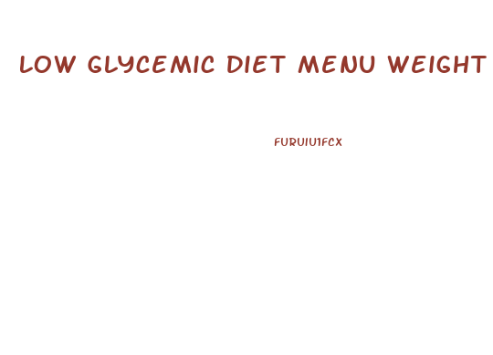 Low Glycemic Diet Menu Weight Loss
