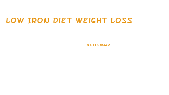 Low Iron Diet Weight Loss