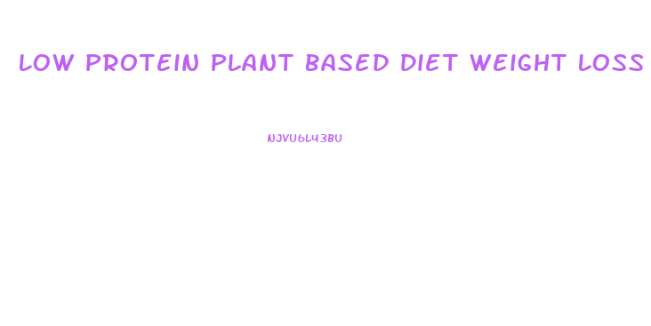 Low Protein Plant Based Diet Weight Loss Macros