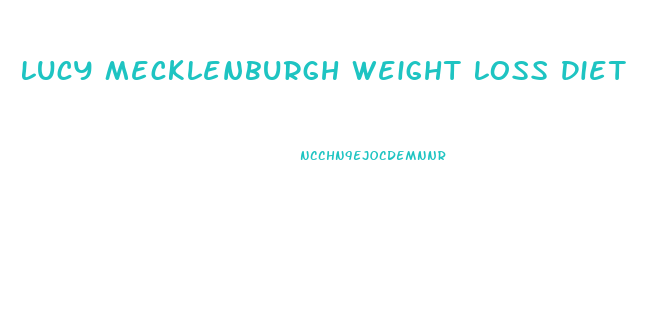 Lucy Mecklenburgh Weight Loss Diet