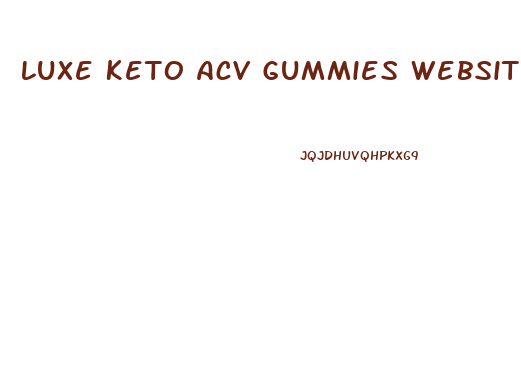 Luxe Keto Acv Gummies Website