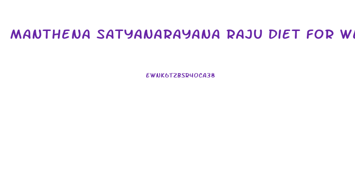 Manthena Satyanarayana Raju Diet For Weight Loss Pdf