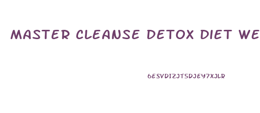 Master Cleanse Detox Diet Weight Loss