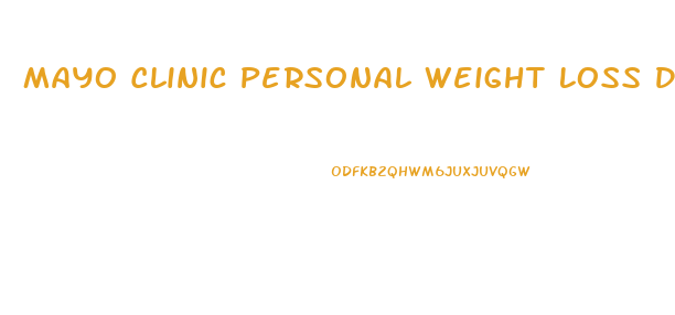 Mayo Clinic Personal Weight Loss Diet