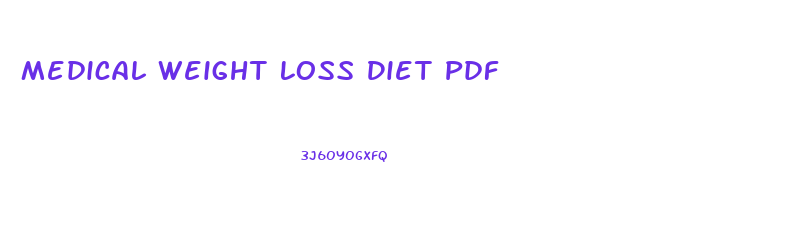 Medical Weight Loss Diet Pdf