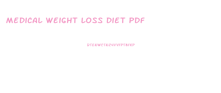 Medical Weight Loss Diet Pdf