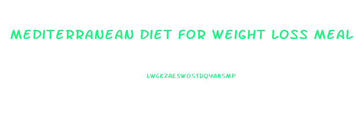 Mediterranean Diet For Weight Loss Meal Plan Pdf