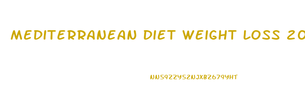 Mediterranean Diet Weight Loss 2024 Calories