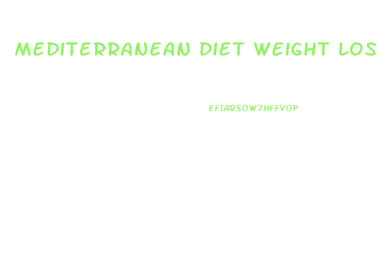 Mediterranean Diet Weight Loss Cookbook