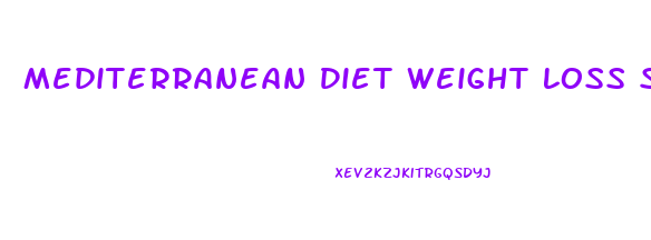 Mediterranean Diet Weight Loss Solution