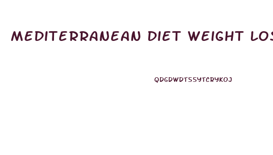 Mediterranean Diet Weight Loss Testimonials