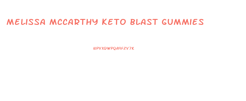 Melissa Mccarthy Keto Blast Gummies