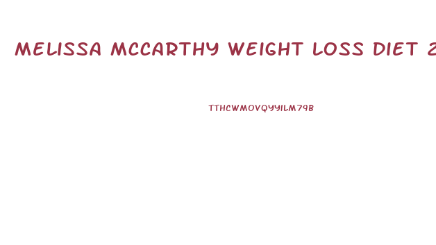 Melissa Mccarthy Weight Loss Diet 2024