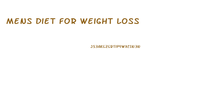 Mens Diet For Weight Loss
