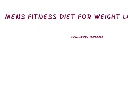 Mens Fitness Diet For Weight Loss