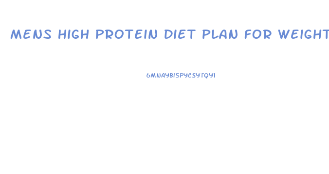 Mens High Protein Diet Plan For Weight Loss Shopping List