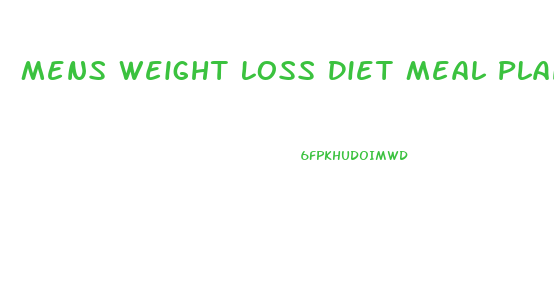 Mens Weight Loss Diet Meal Plan