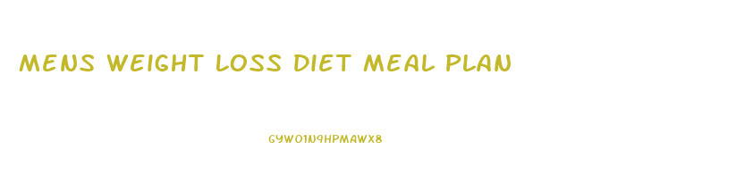 Mens Weight Loss Diet Meal Plan