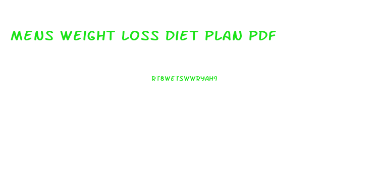 Mens Weight Loss Diet Plan Pdf
