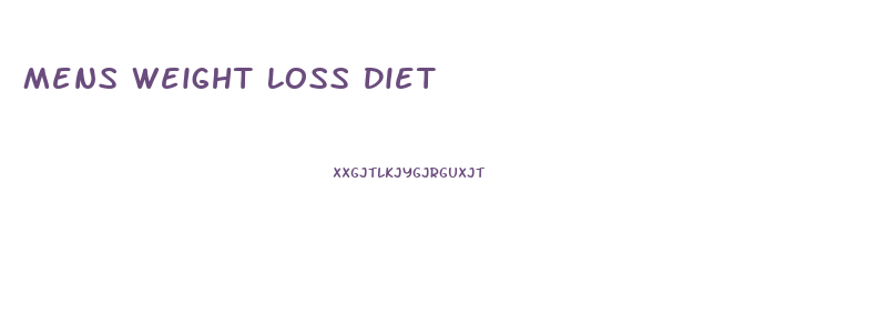 Mens Weight Loss Diet