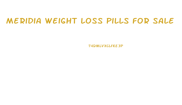 Meridia Weight Loss Pills For Sale