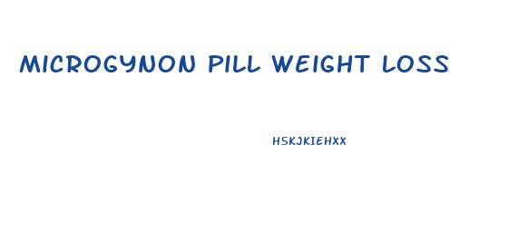 Microgynon Pill Weight Loss