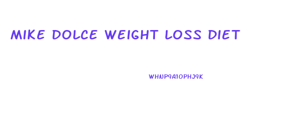Mike Dolce Weight Loss Diet